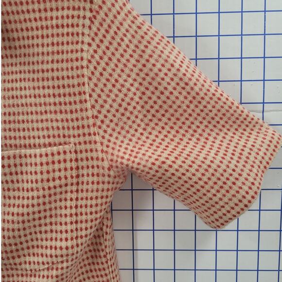 Pendleton Vintage 60s Wool Red Gingham heritage style Short Sleeve Blouse Top - Picture 9 of 12